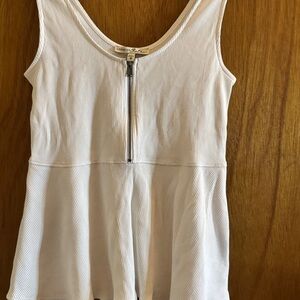 Express White Peplum Top Medium